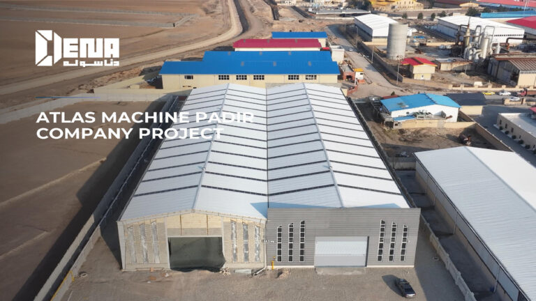 پروژه ساخت سوله اطلس ماشین پادیر توسط دنا سوله