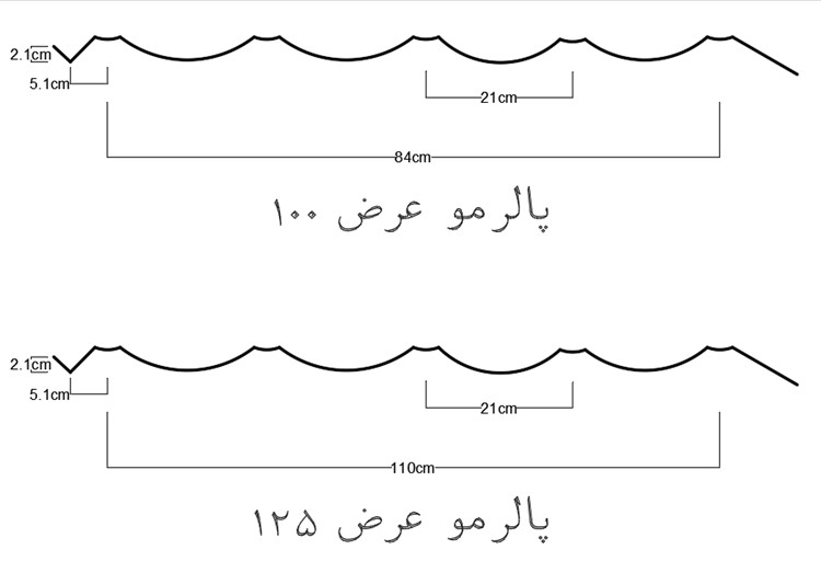 مشخصات ورق رنگی طرح سفال پالرمو