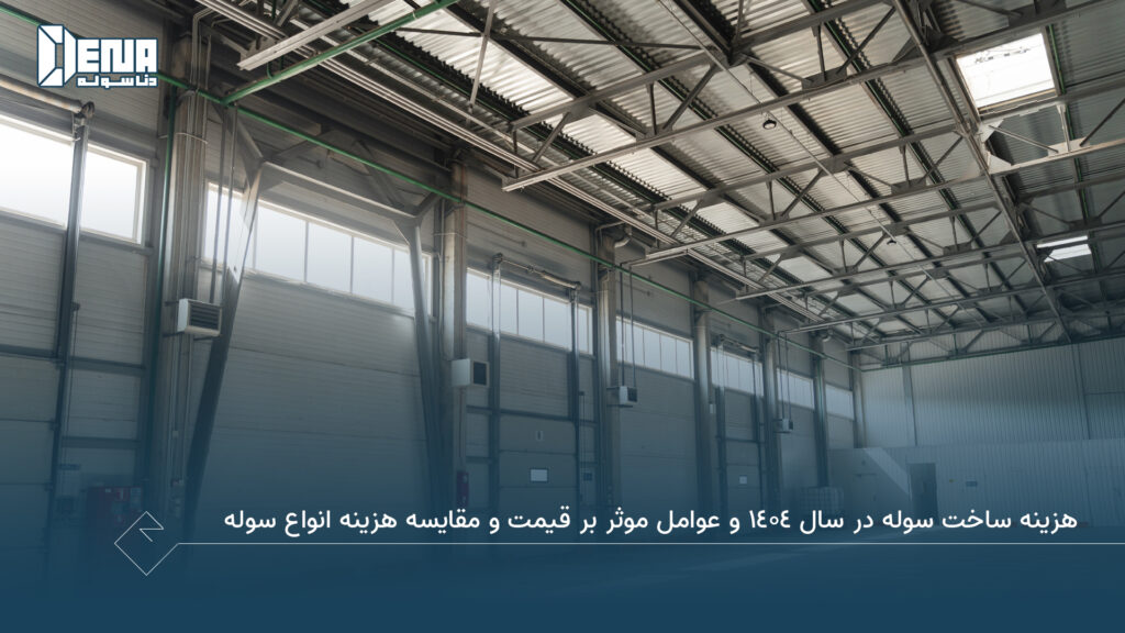 هزینه ساخت سوله در سال ۱۴۰۴ و عوامل موثر بر قیمت و مقایسه هزینه انواع سوله